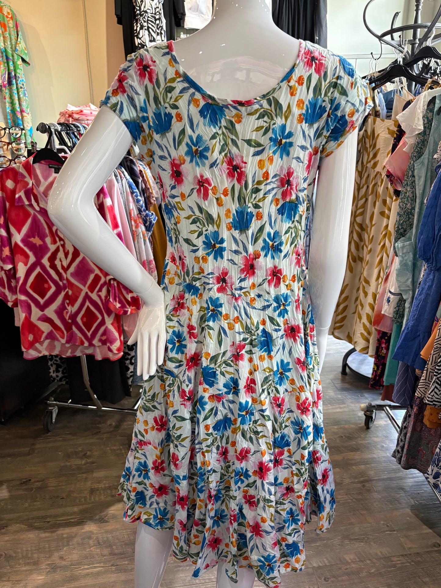 Dress Addict – Cap Sleeve Fit & Flare Dress