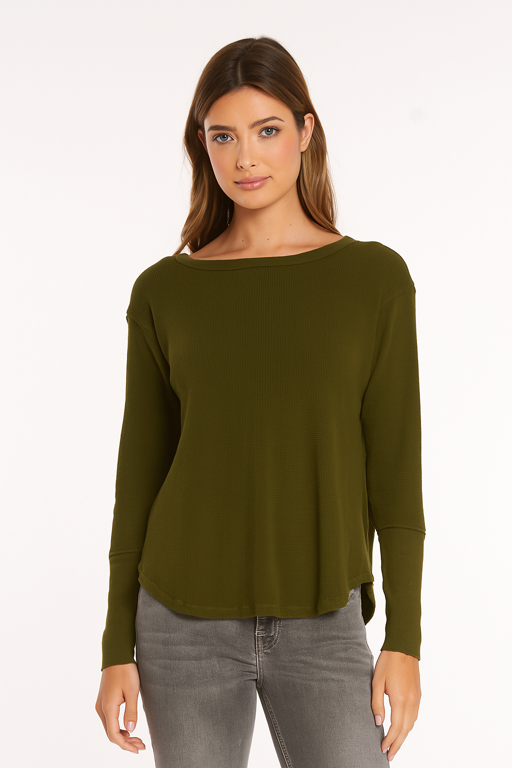 Mododoc – Long Sleeve Drop Shoulder Top