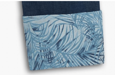 Lois – Georgia Stretch Denim Jean with Tropical Cuff Detail