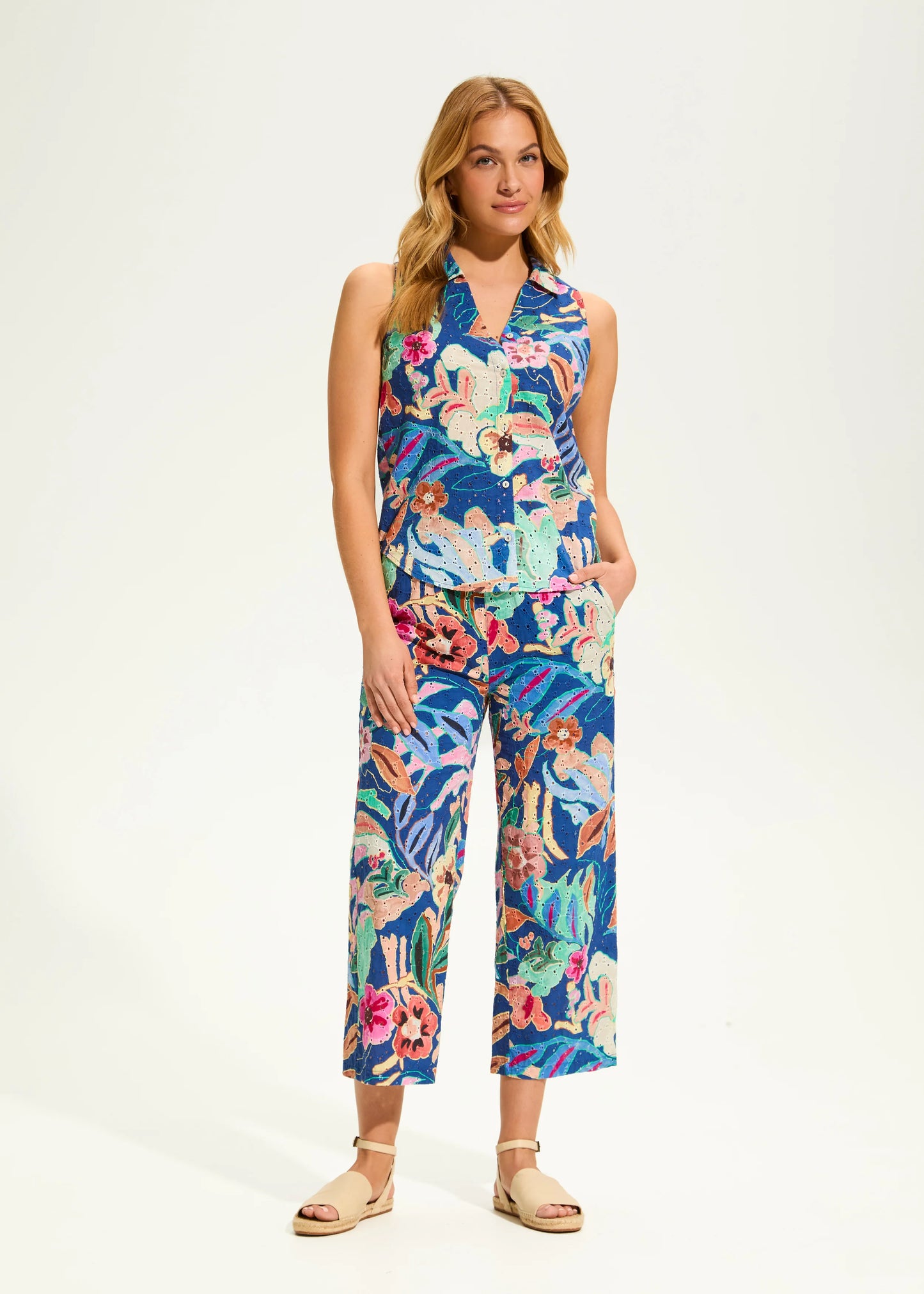 FDJ French Dressing – Cropped Floral Pant