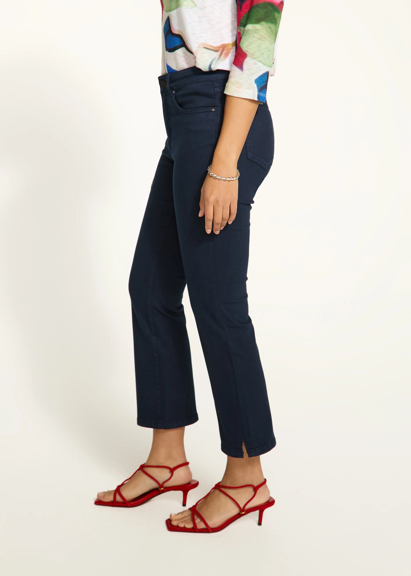 FDJ French Dressing - Olivia Boot Crop Jeans, Navy