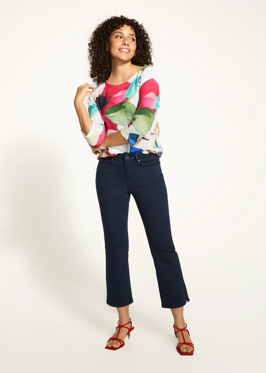 FDJ French Dressing - Olivia Boot Crop Jeans, Navy