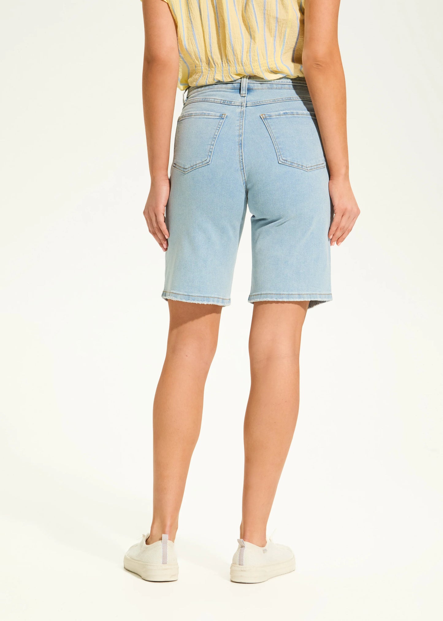 FDJ French Dressing – Olivia Bermuda Shorts with Slim Denim Tie