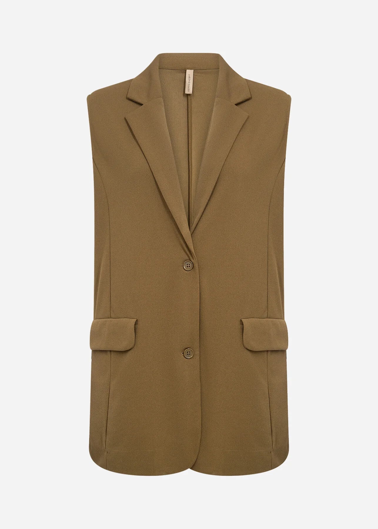 Soya Concept -SIHAM 87 Waistcoat Olive