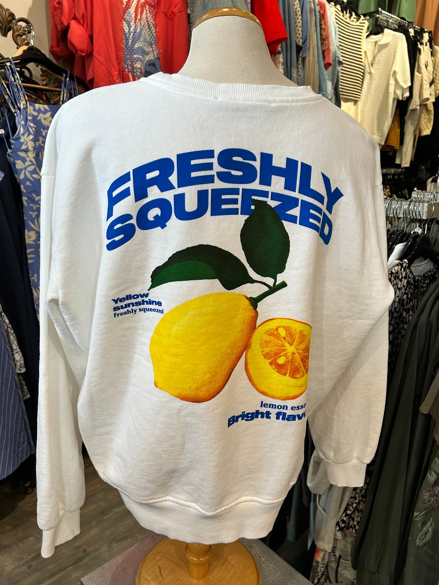 Jessica Laura – Freshly Squeezed Graphic Sweatshirt