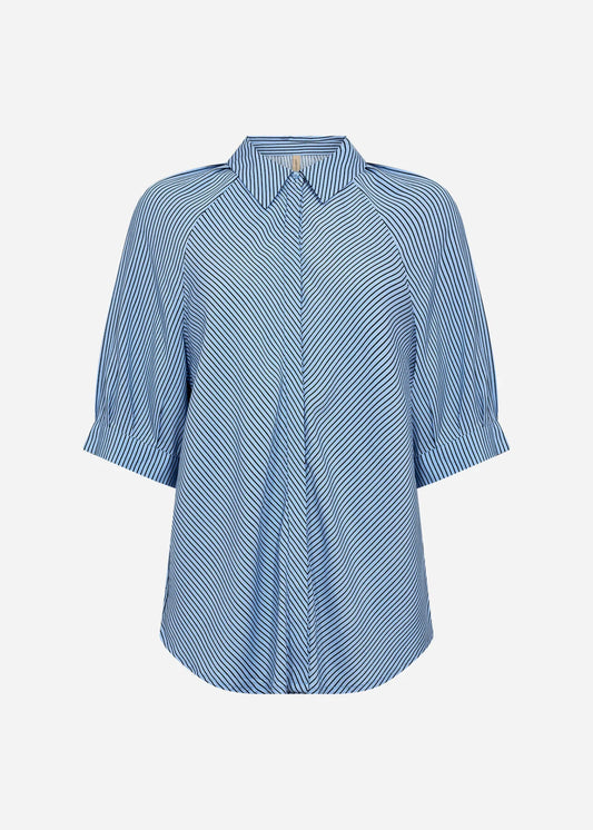 Soya Concept - Palermo 2, Short Sleeve Button-Up Blouse