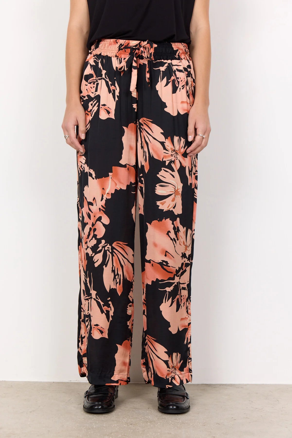 Soya Concept - Peach 3B, Satin Flow Pants