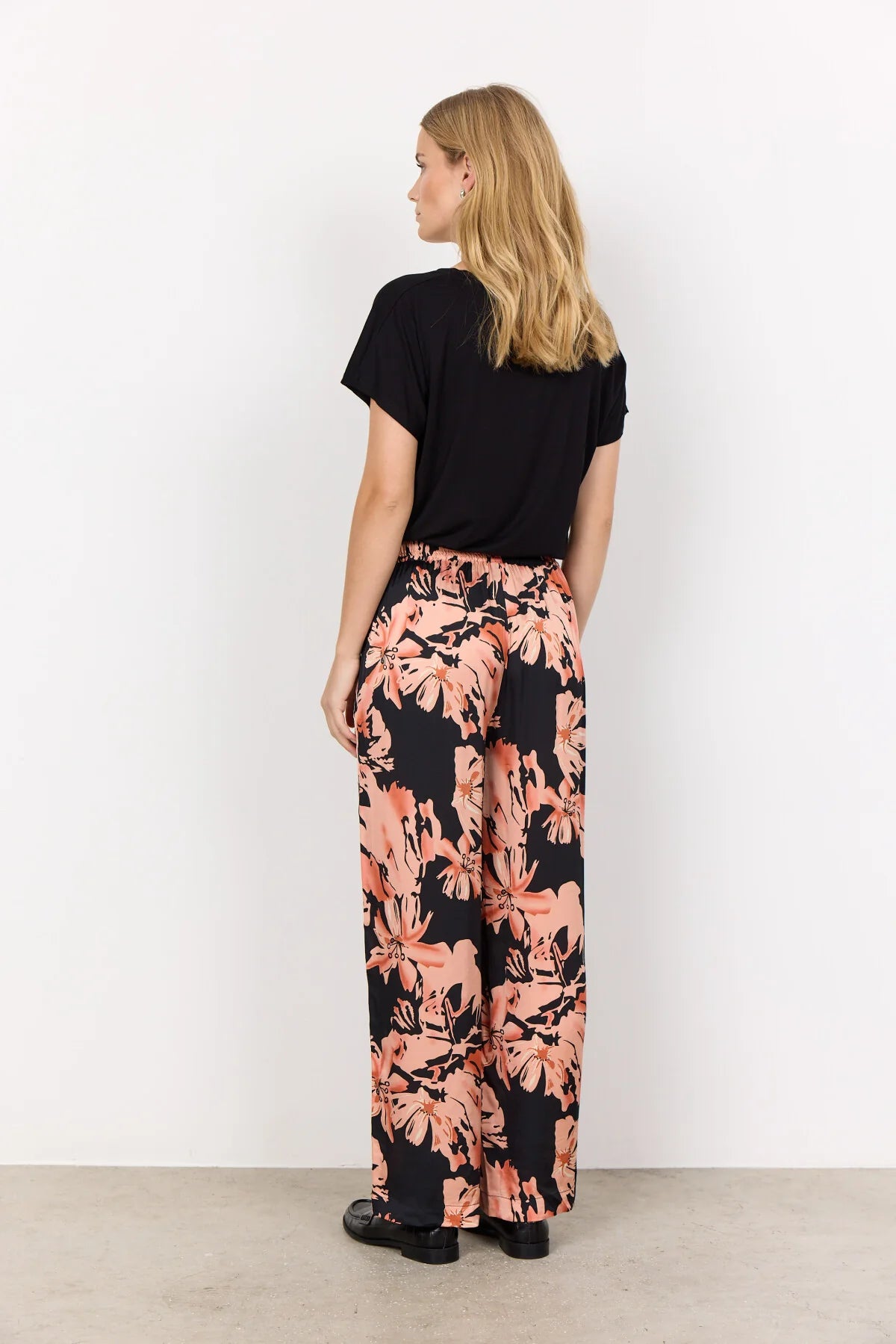 Soya Concept - Peach 3B, Satin Flow Pants