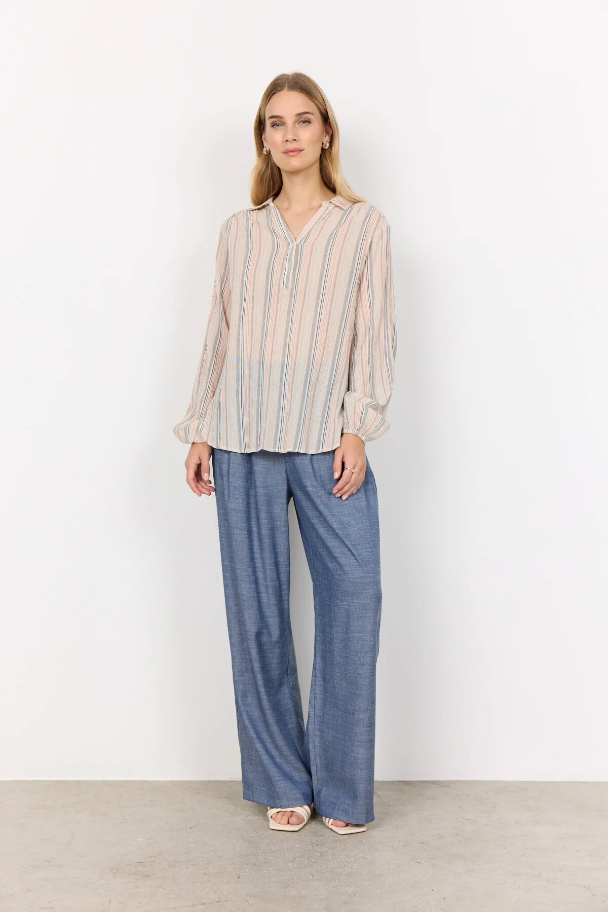 Soya Concept - Patti 2, Long Sleeve Puff Sleeve Tunic