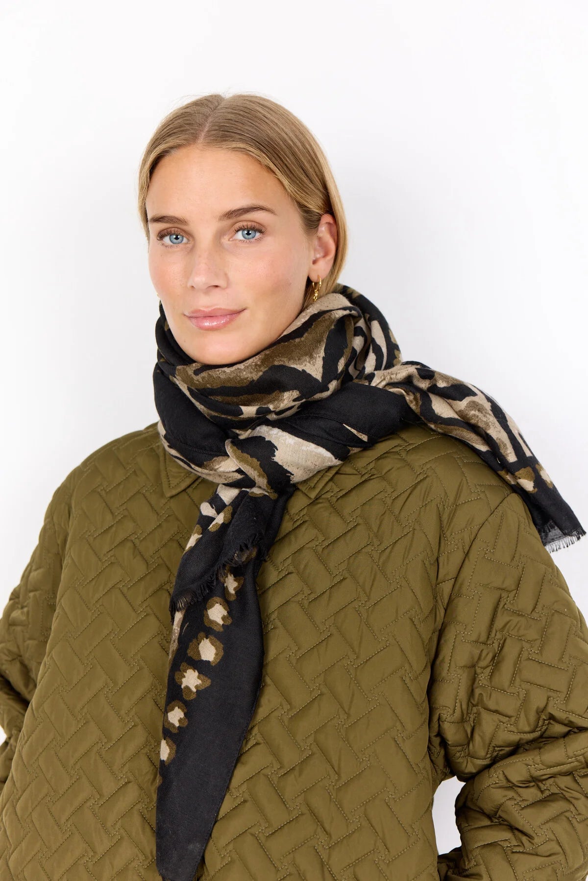 Soya Concept - VIRNA 1 Scarf, Dark Green