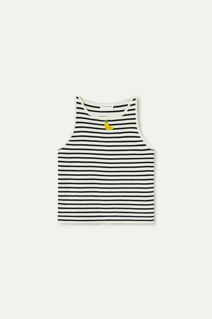 Compañía Fantástica – Banana Stripe Sweater Tank