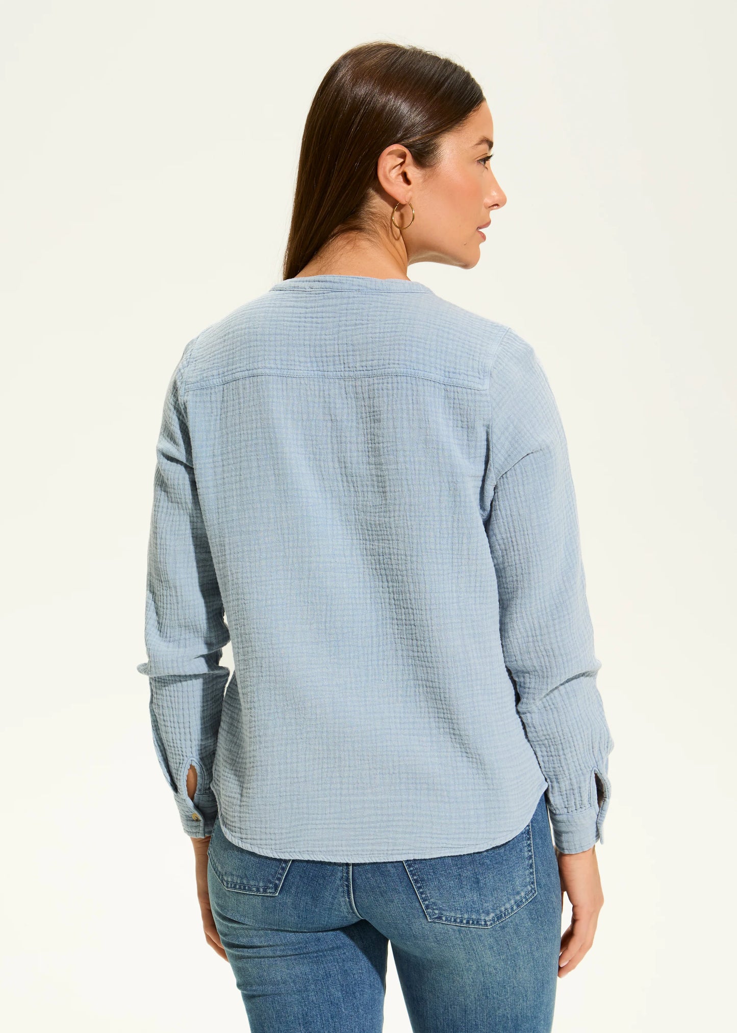 FDJ French Dressing – Long Sleeve Shirt, Blue Jean