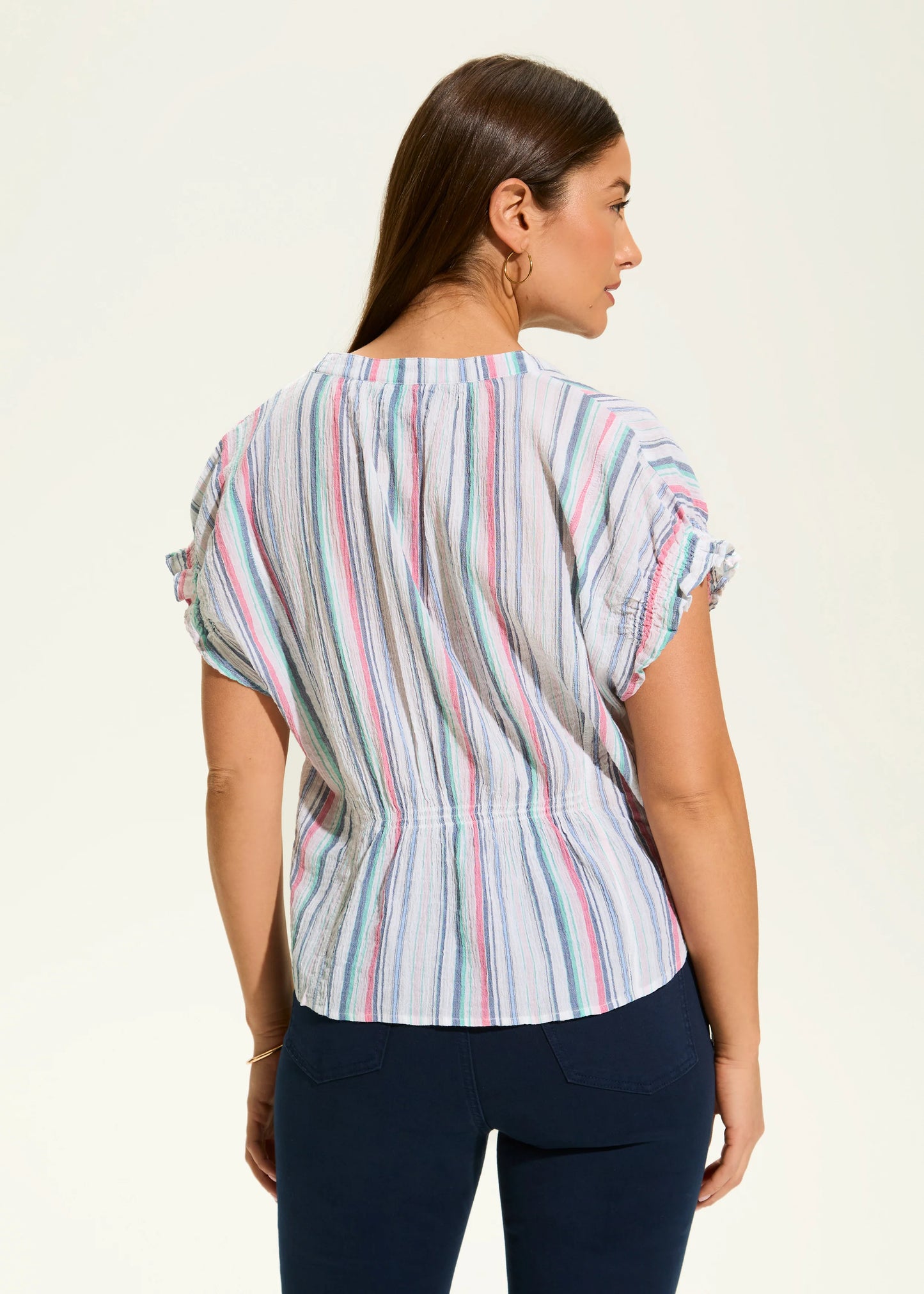 FDJ French Dressing - Short Sleeve Stripe Top