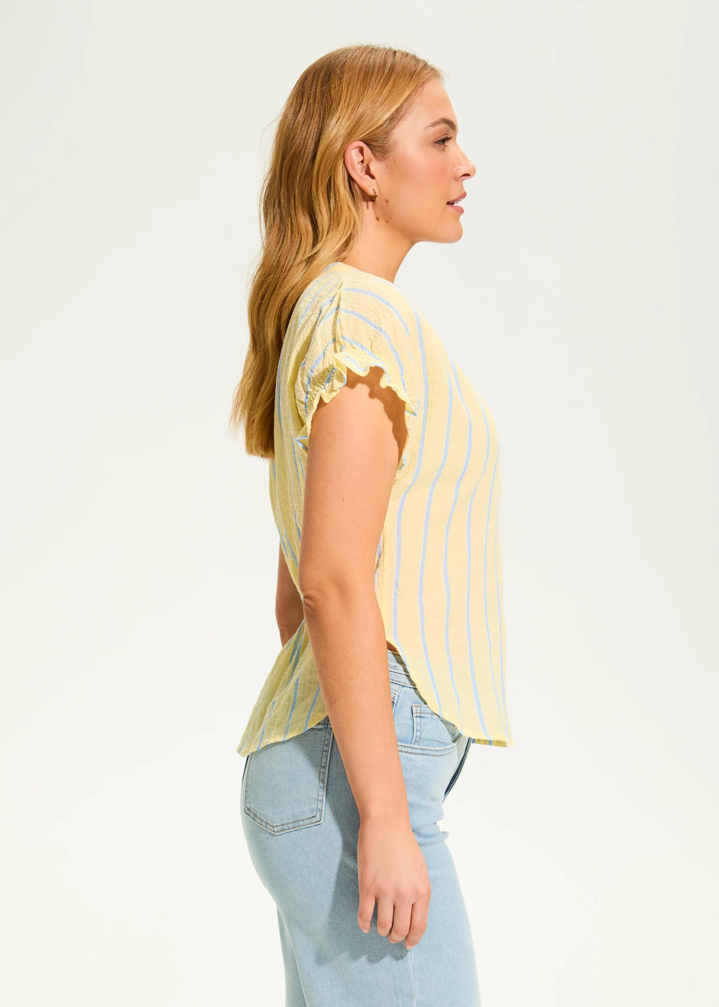 FDJ French Dressing - Short Sleeve Stripe Top