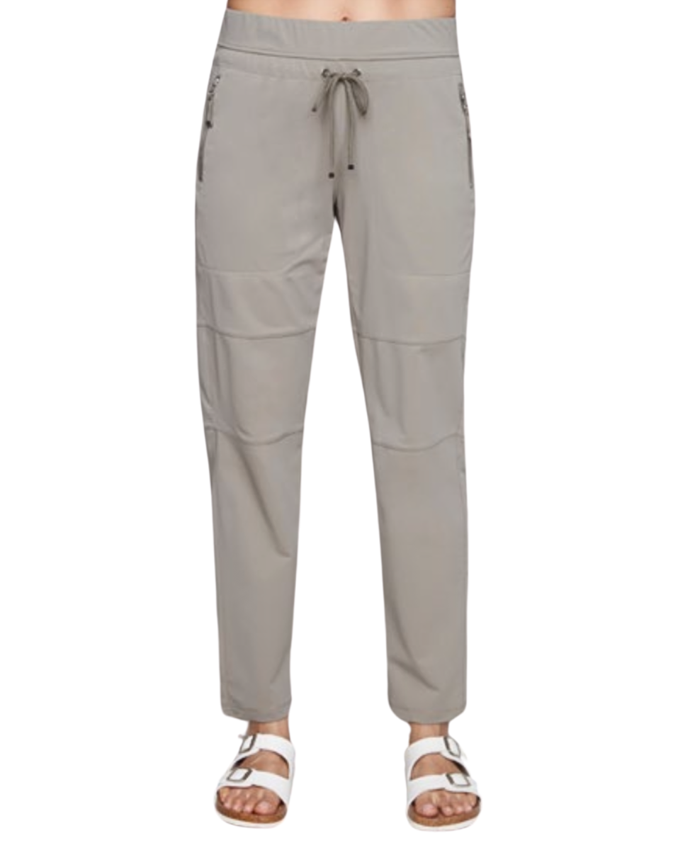Carré Noir - Athleisure Pant with Drawstring Waist & Zip Pocket