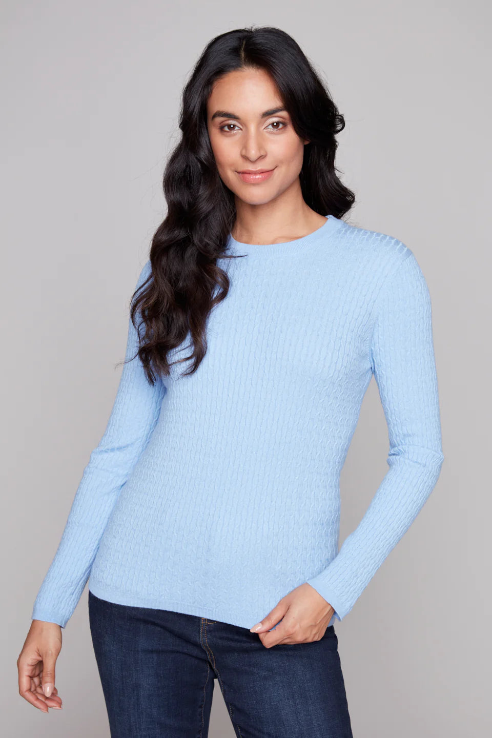 Carré Noir - Cable Crew Knit Sweater