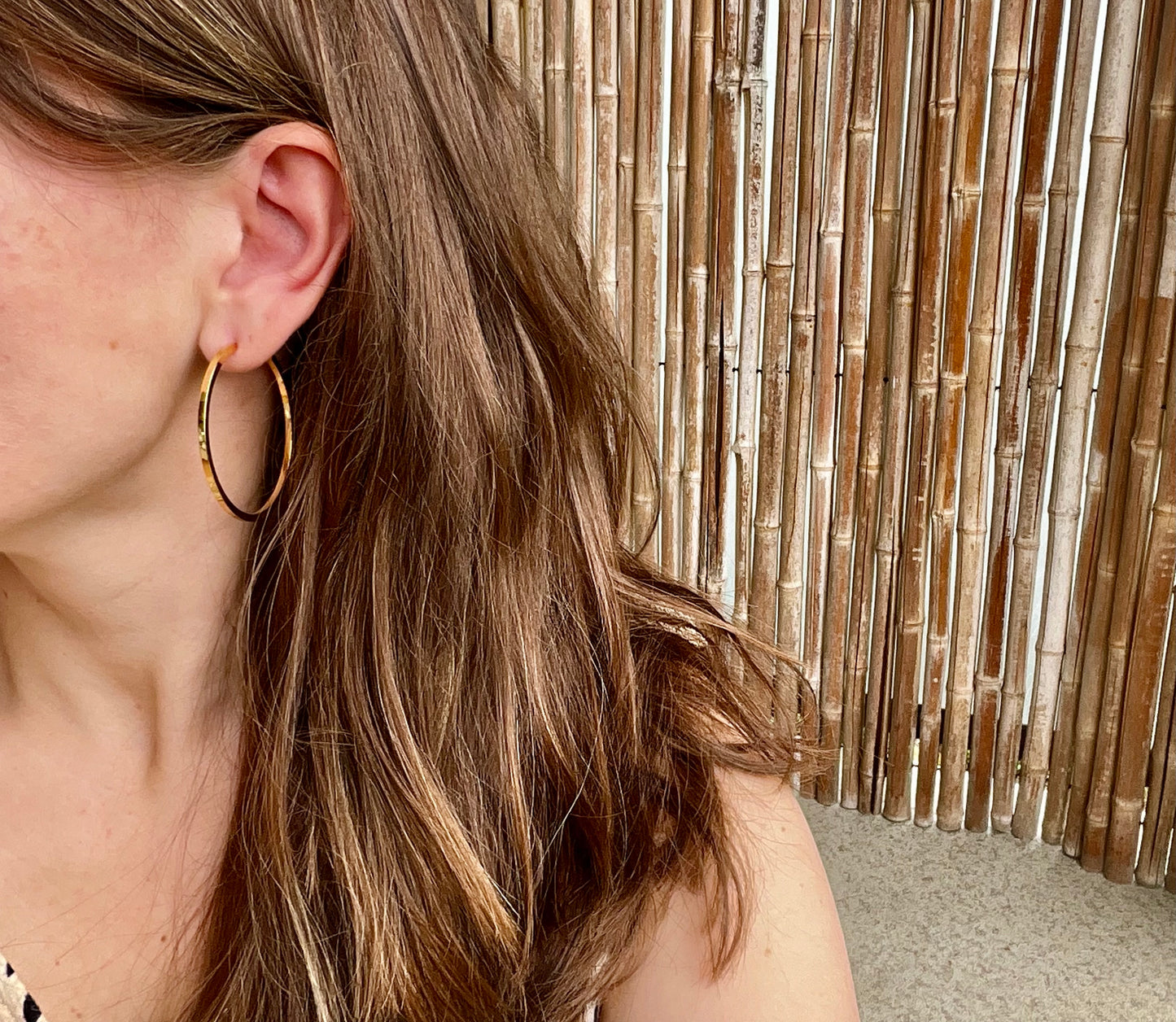 MERX - Flat Edge Hoop Earrings – 2 Inch