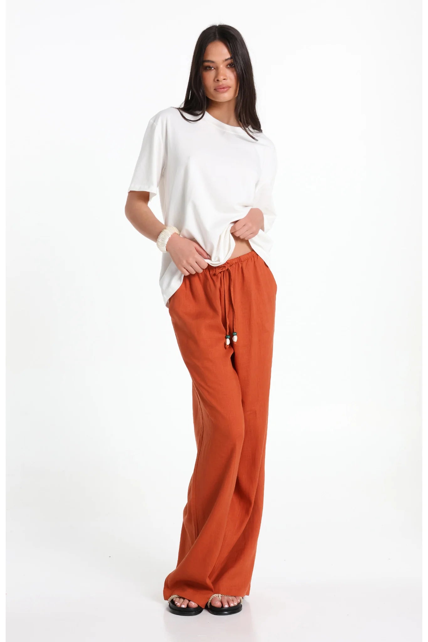 Lost in Lunar – Crew Neck Graphic Cover-Up Tee