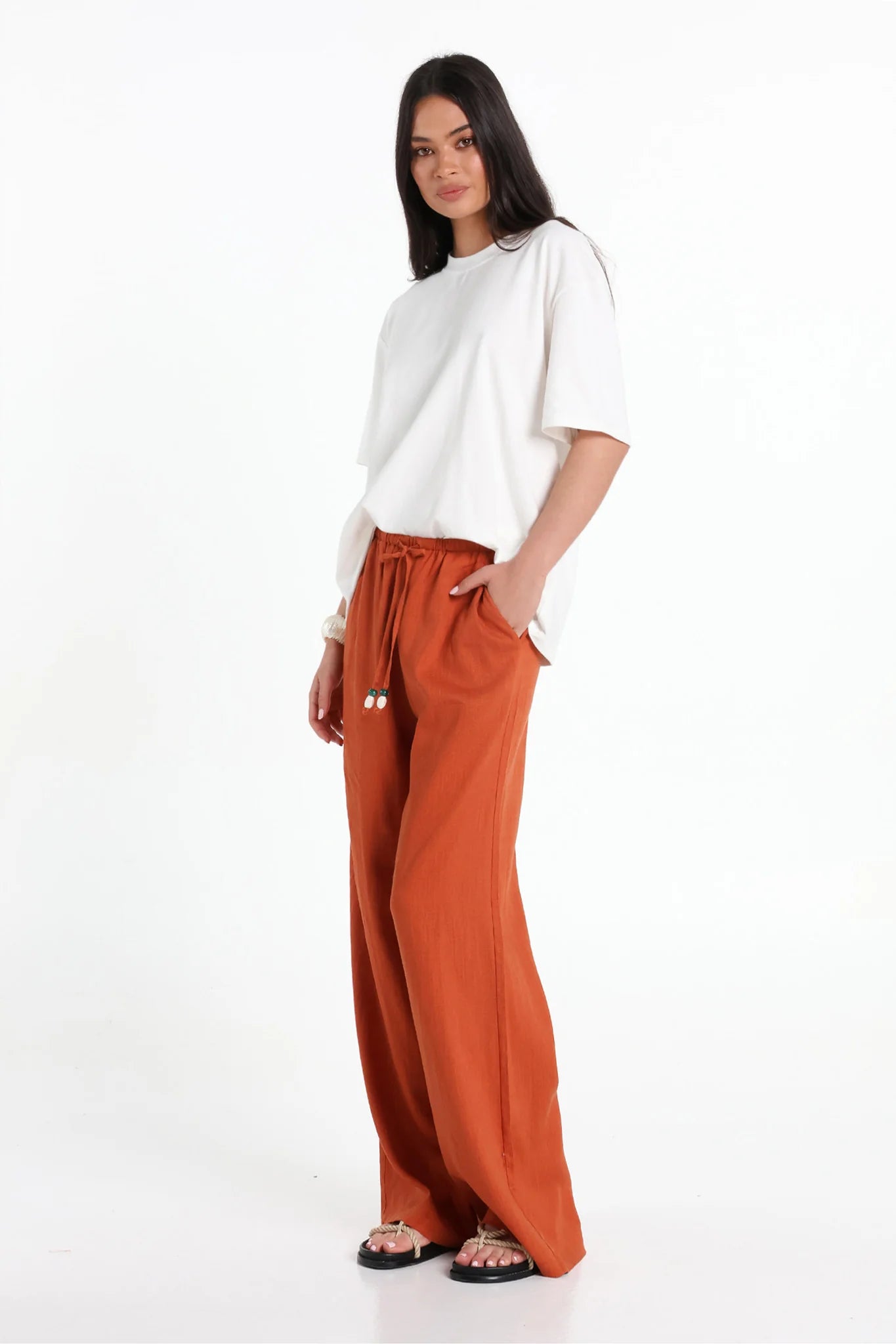 Lost in Lunar – Crew Neck Graphic Cover-Up Tee