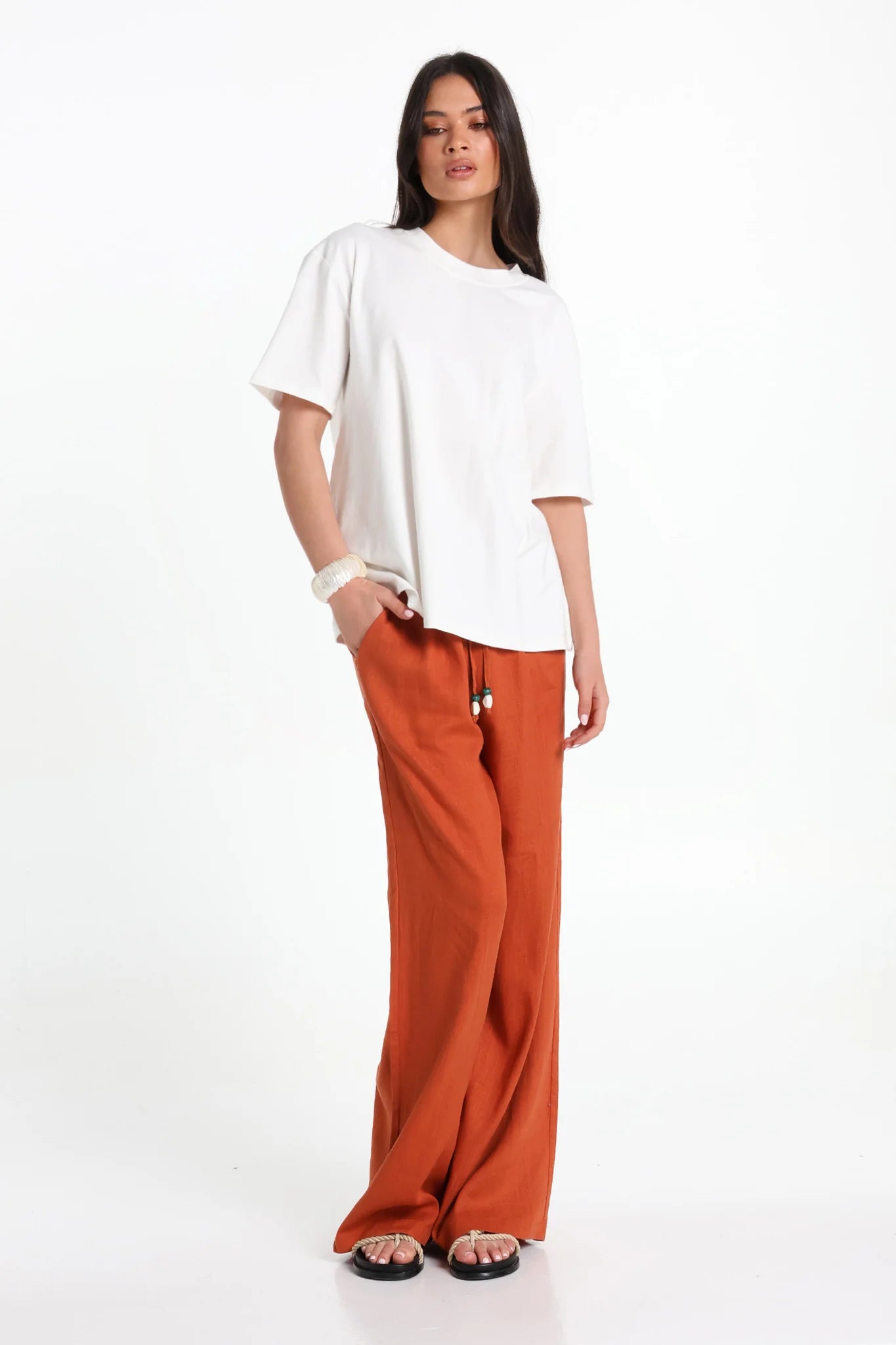 Lost in Lunar – Crew Neck Graphic Cover-Up Tee