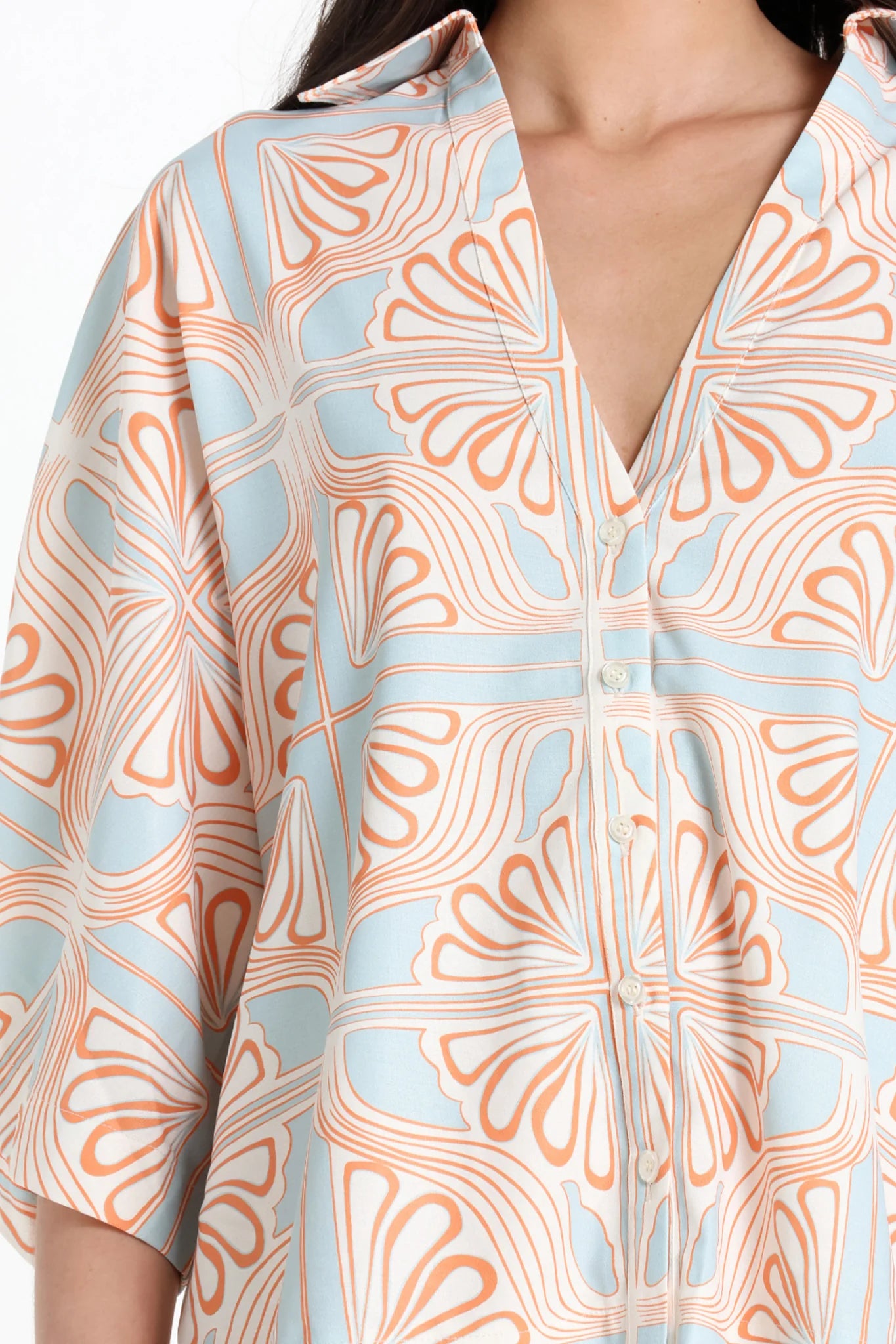 Lost in Lunar – Billie Shirt in Sahara Print