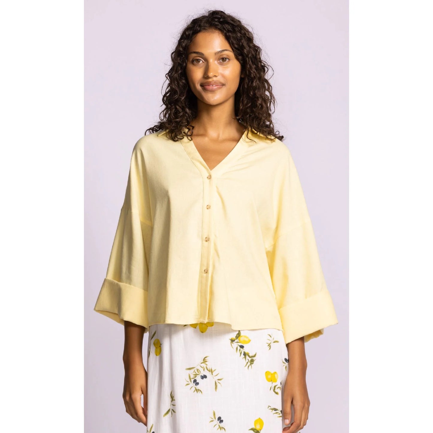 Pink Martini - Charlie Top in Yellow - Gayle's Fashions