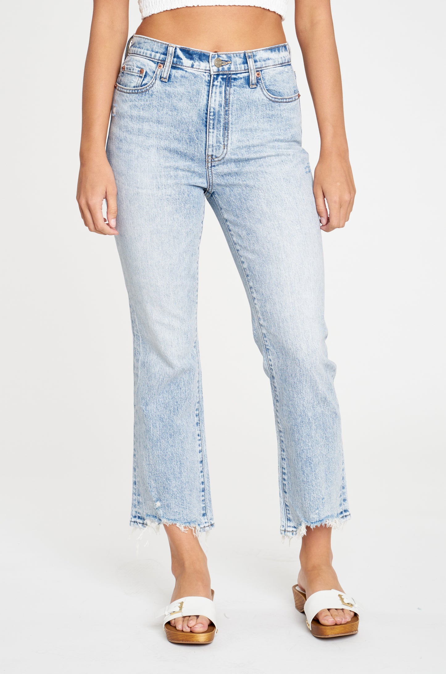 Daze - High-Rise Crop Flare Jean