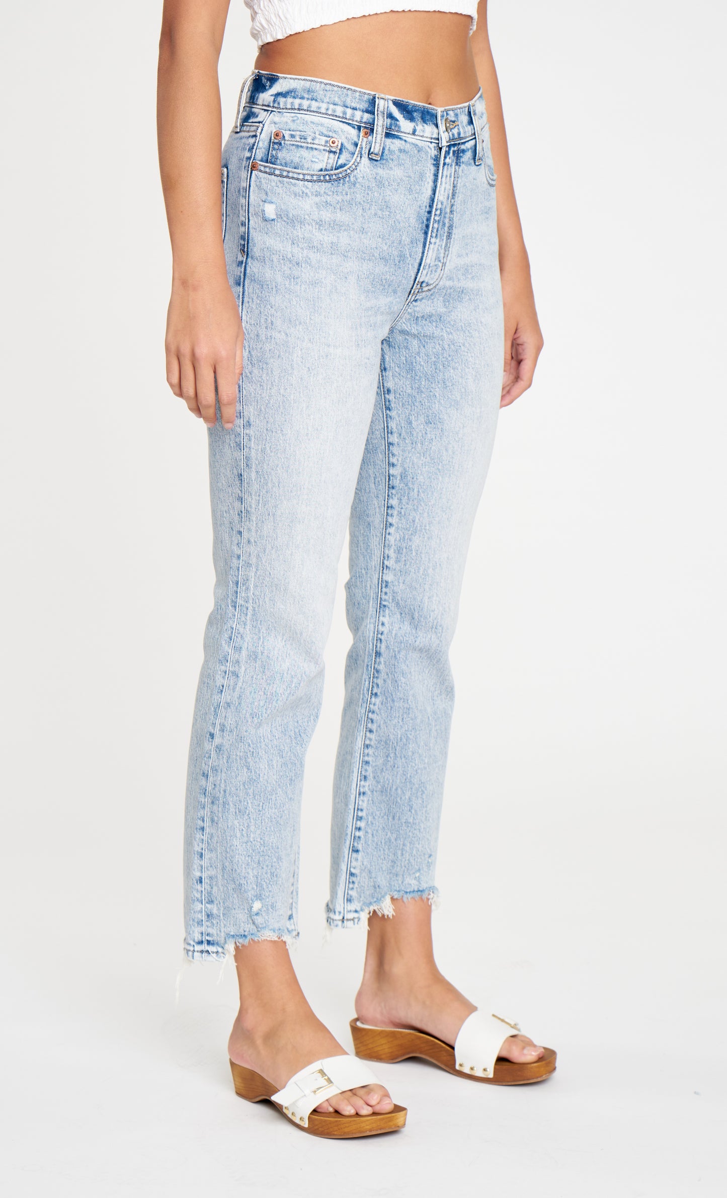 Daze - High-Rise Crop Flare Jean
