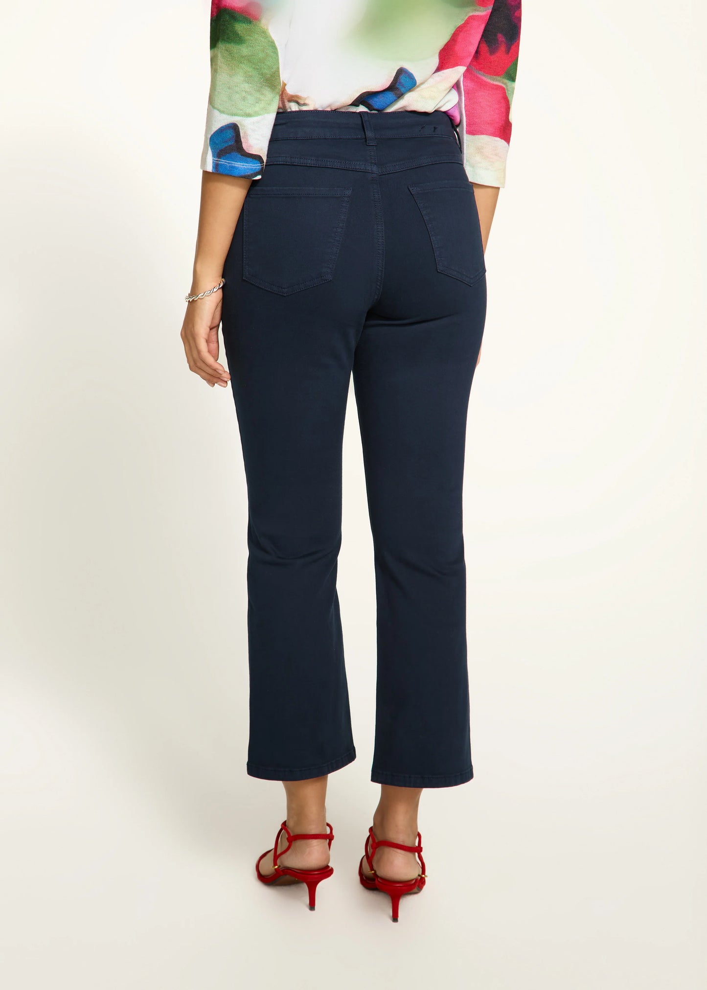 FDJ French Dressing - Olivia Boot Crop Jeans, Navy