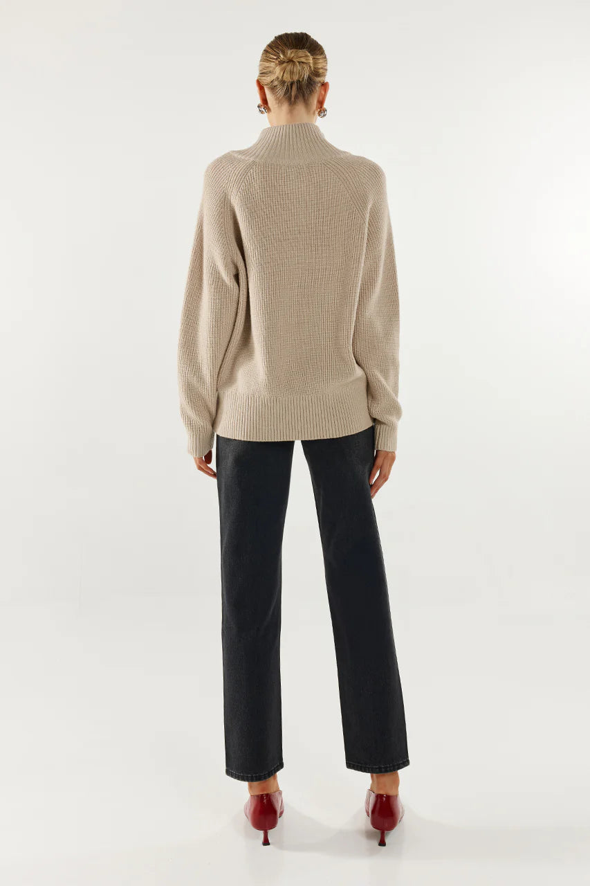 Madison the Label - Florie Zip Knit Cardigan