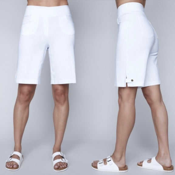 Carré Noir Pull on Shorts - Gayle's Fashions