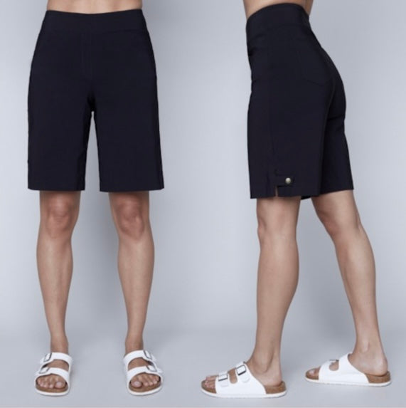 Carré Noir Pull on Shorts - Gayle's Fashions