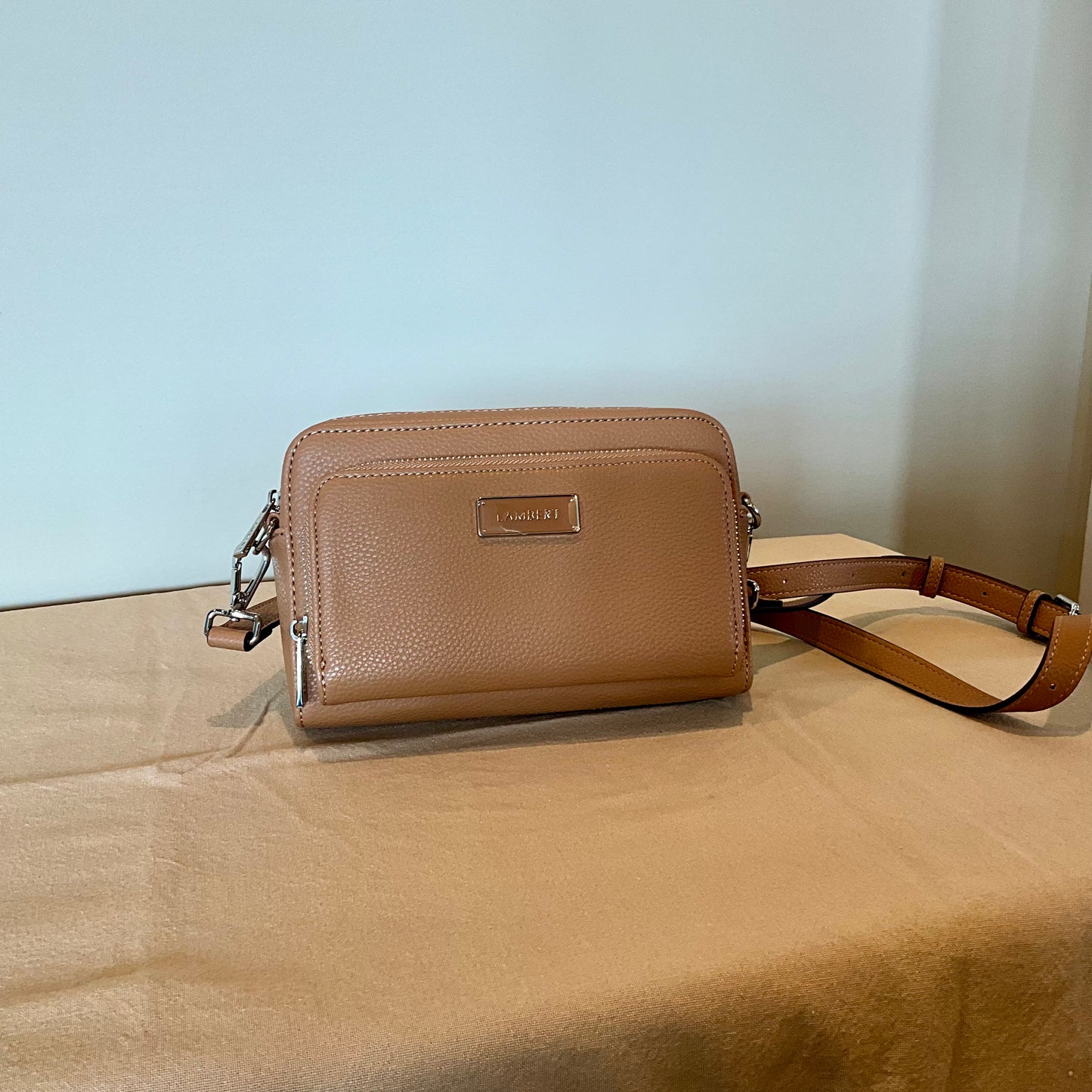 Lambert - 'The Ana' - 3-in-1 Black Vegan Leather Handbag