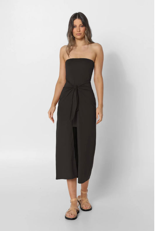 Lost in Lunar - Robe noire sans bretelles