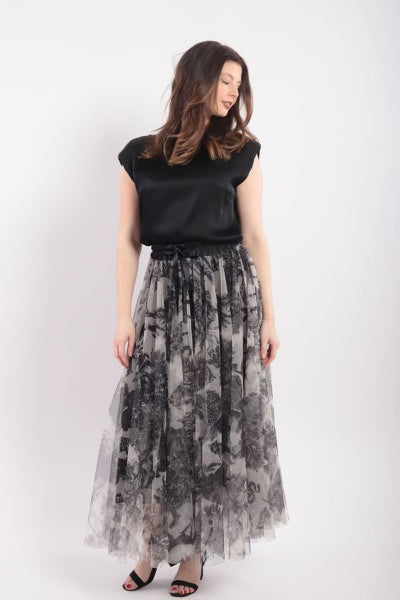 Jessica Laura - Silk Top in Black