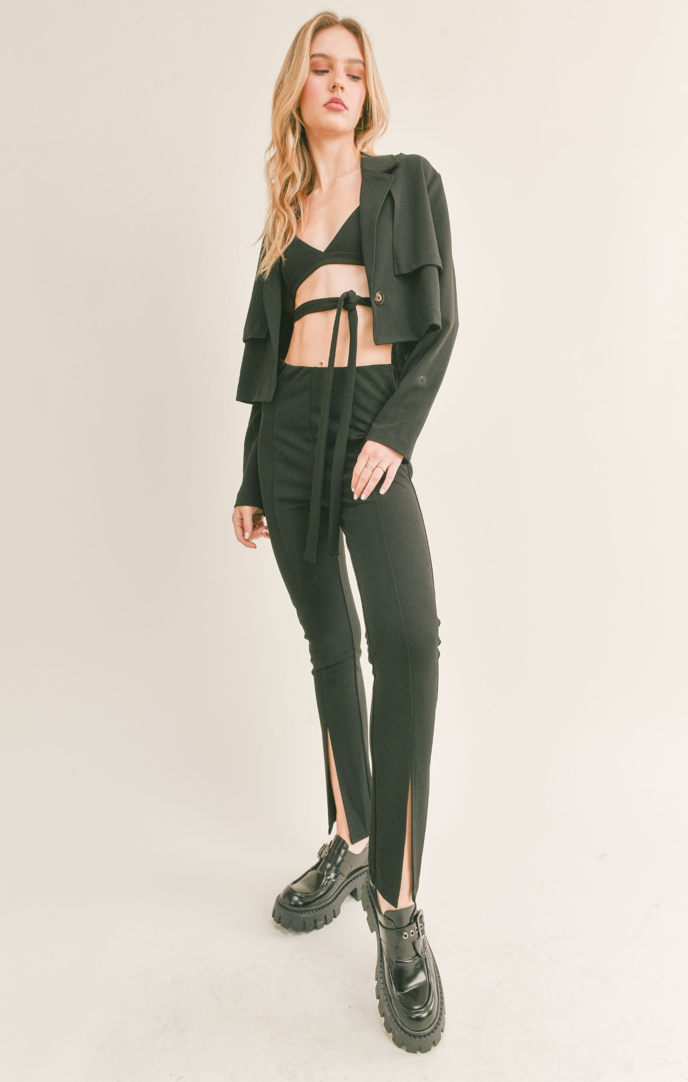 Sage the Label - Evening Cocktail Slit Leggings - Gayle's Fashions