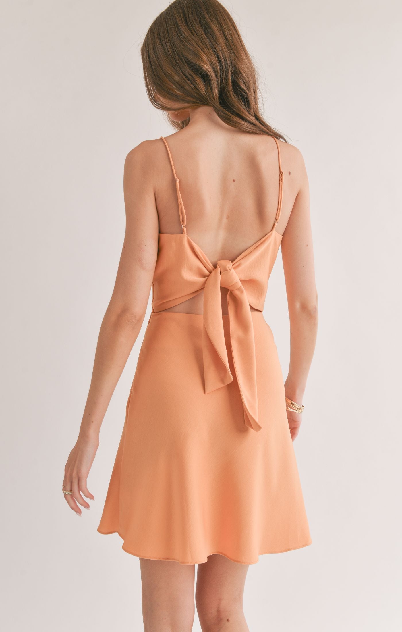 Sage the Label - Jess Cowl Tie Back Mini Dress - Gayle's Fashions