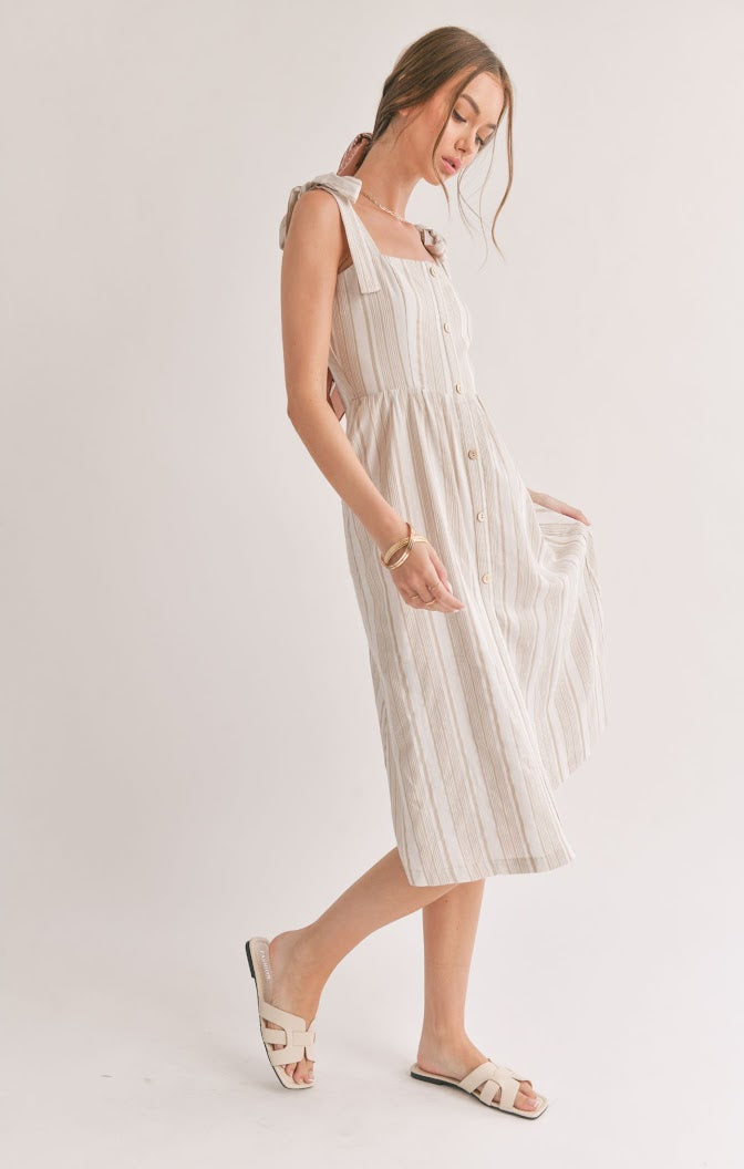 Sage the Label - Harmonize Midi Dress with Pockets - Gayle's Fashions