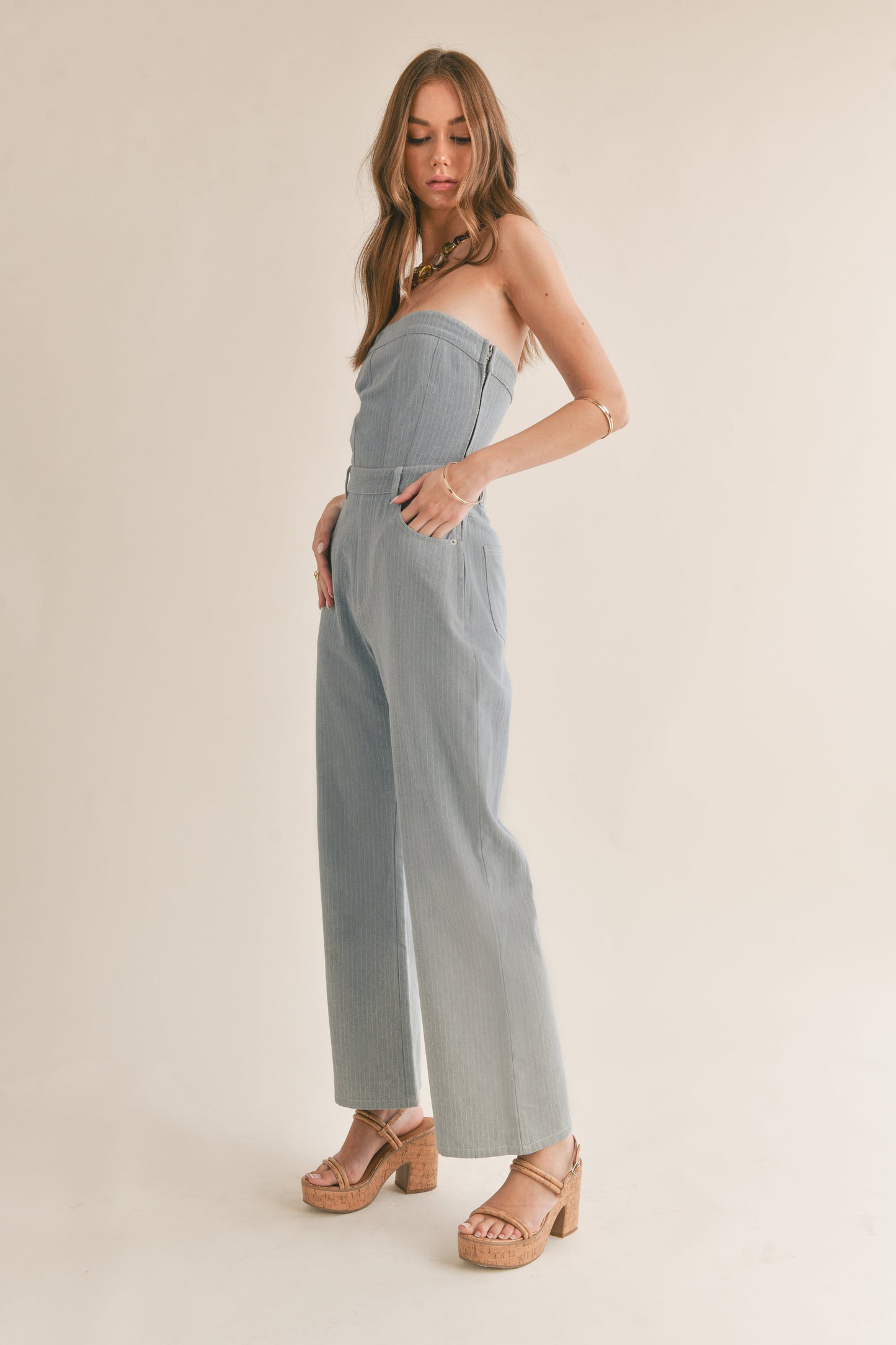 Sage the Label - Strapless Jumpsuit