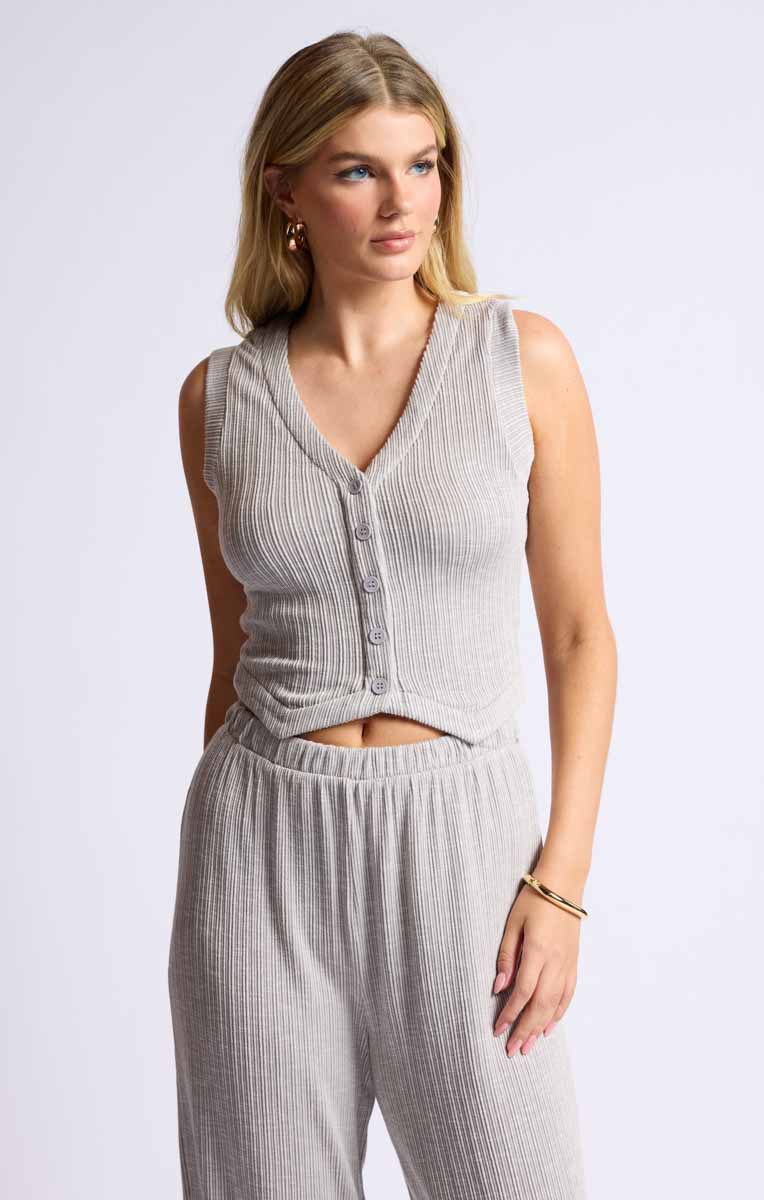 Sage the Label – Fresh Air Rib Knit Vest