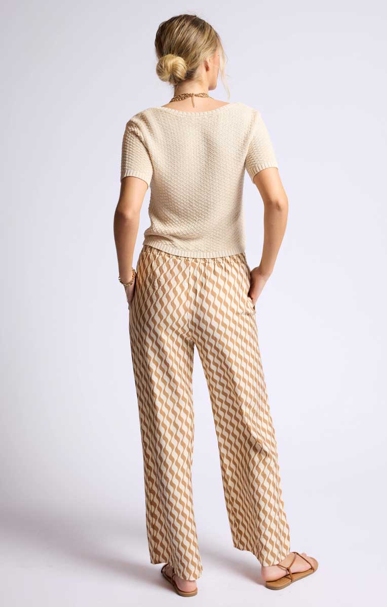 Sage the Label - Patterned Palazzo Pants