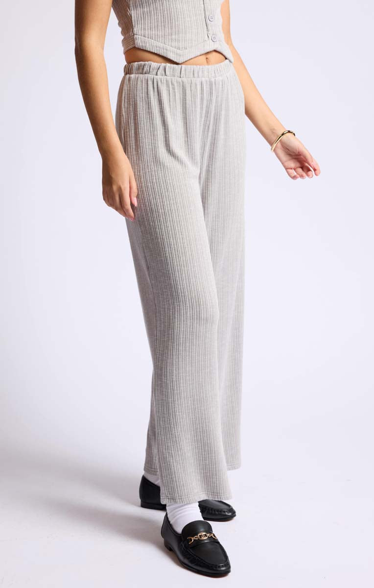 Sage the Label – Fresh Air Rib Knit Wide Leg Pants