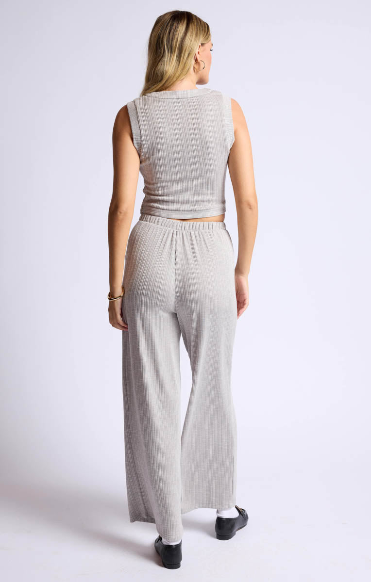 Sage the Label – Fresh Air Rib Knit Wide Leg Pants