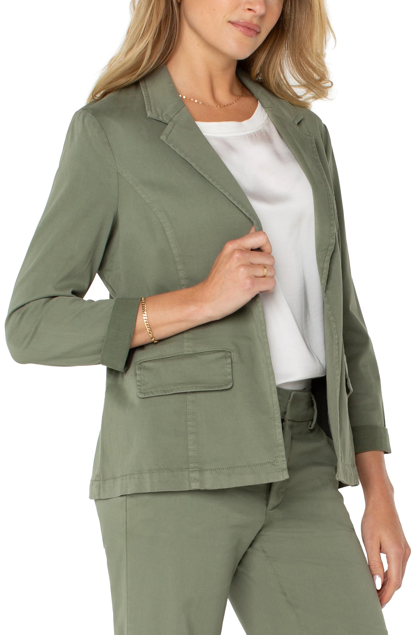 Liverpool - Fitted Blazer (Martini Olive)