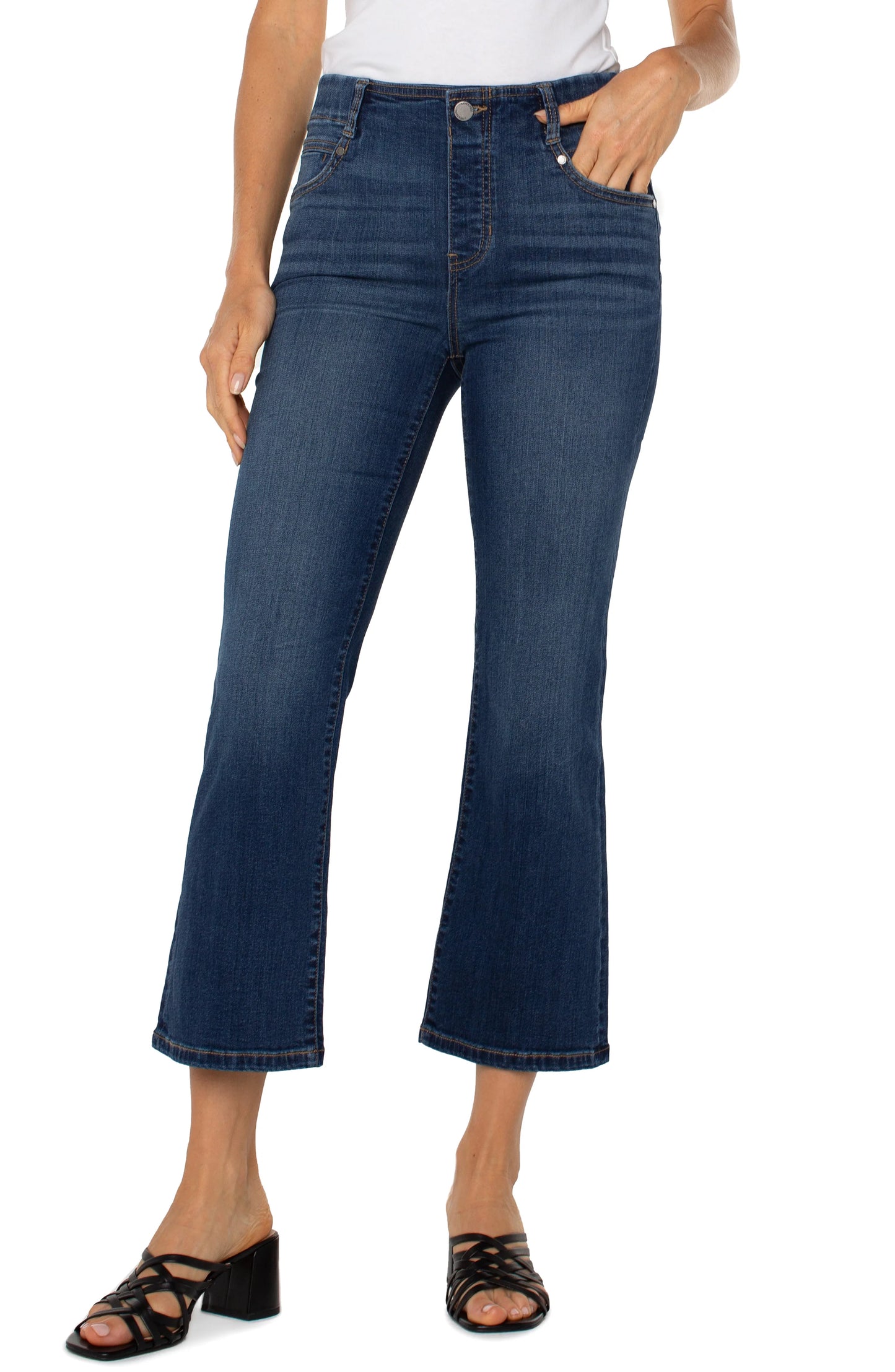 Liverpool - Gia Glider Crop Stretch Denim