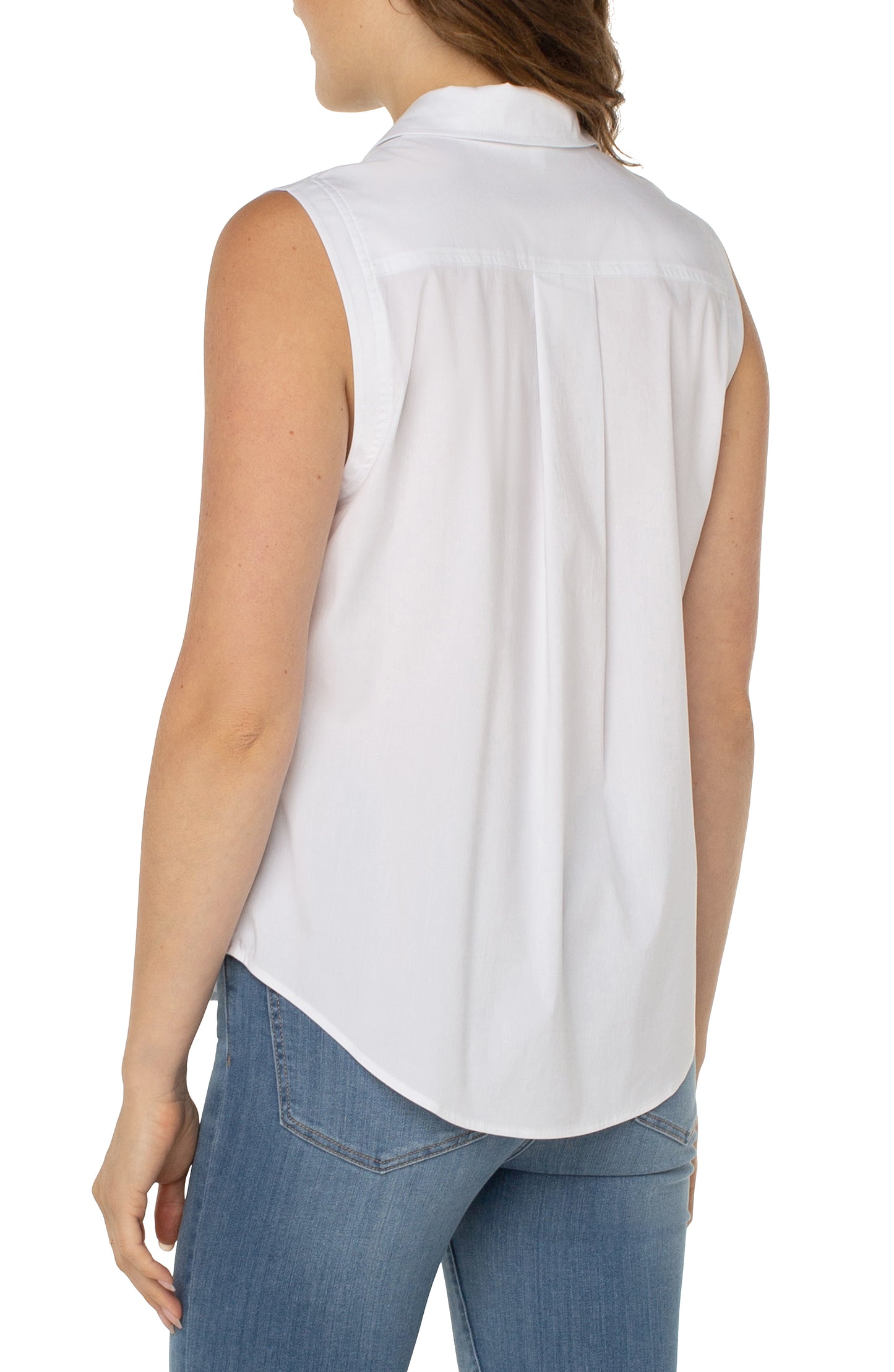 Liverpool - Sleeveless Button Front Shirt - Gayle's Fashions