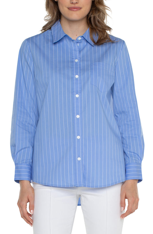 Liverpool - Classic Fit Long Sleeve Button Front Shirt - Gayle's Fashions
