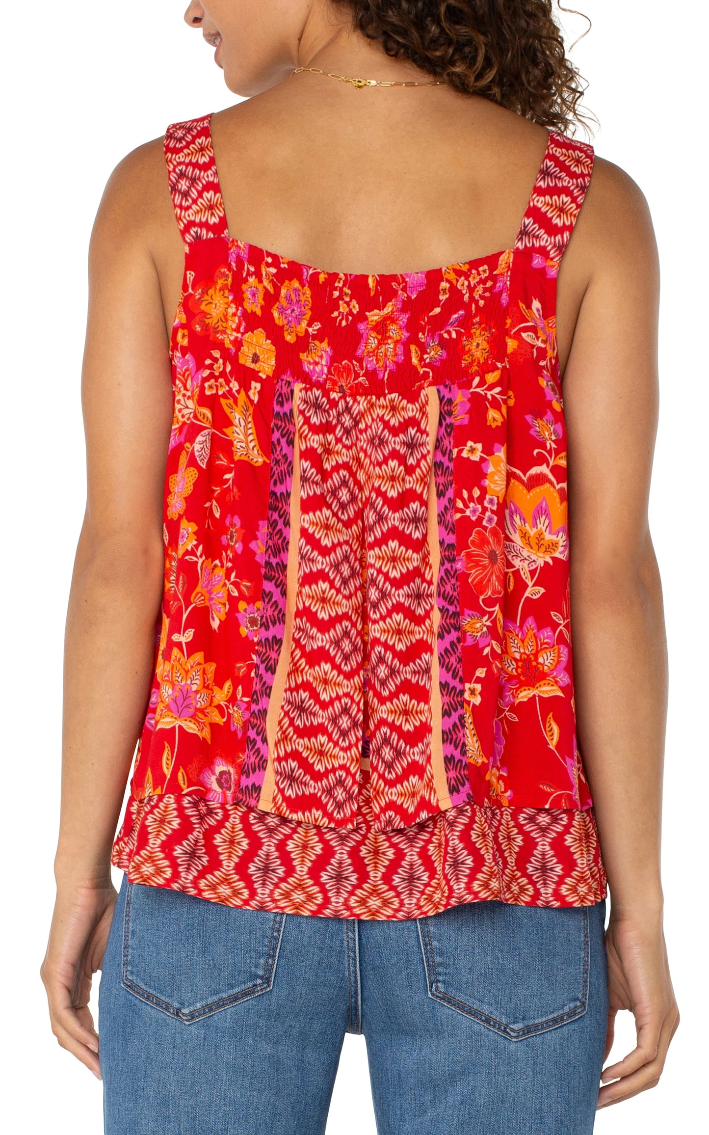 Liverpool - Floral Print Layered Tank