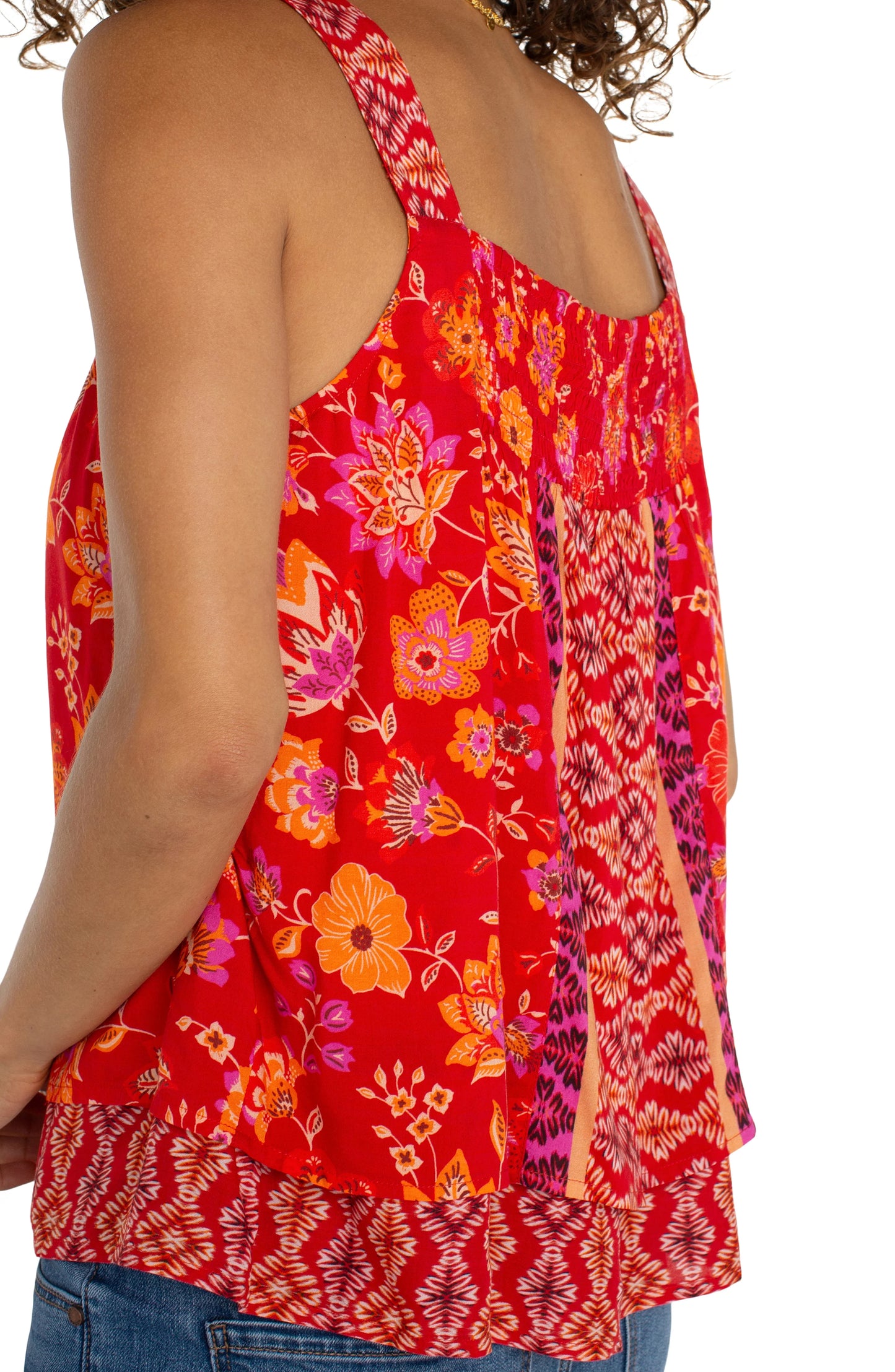Liverpool - Floral Print Layered Tank