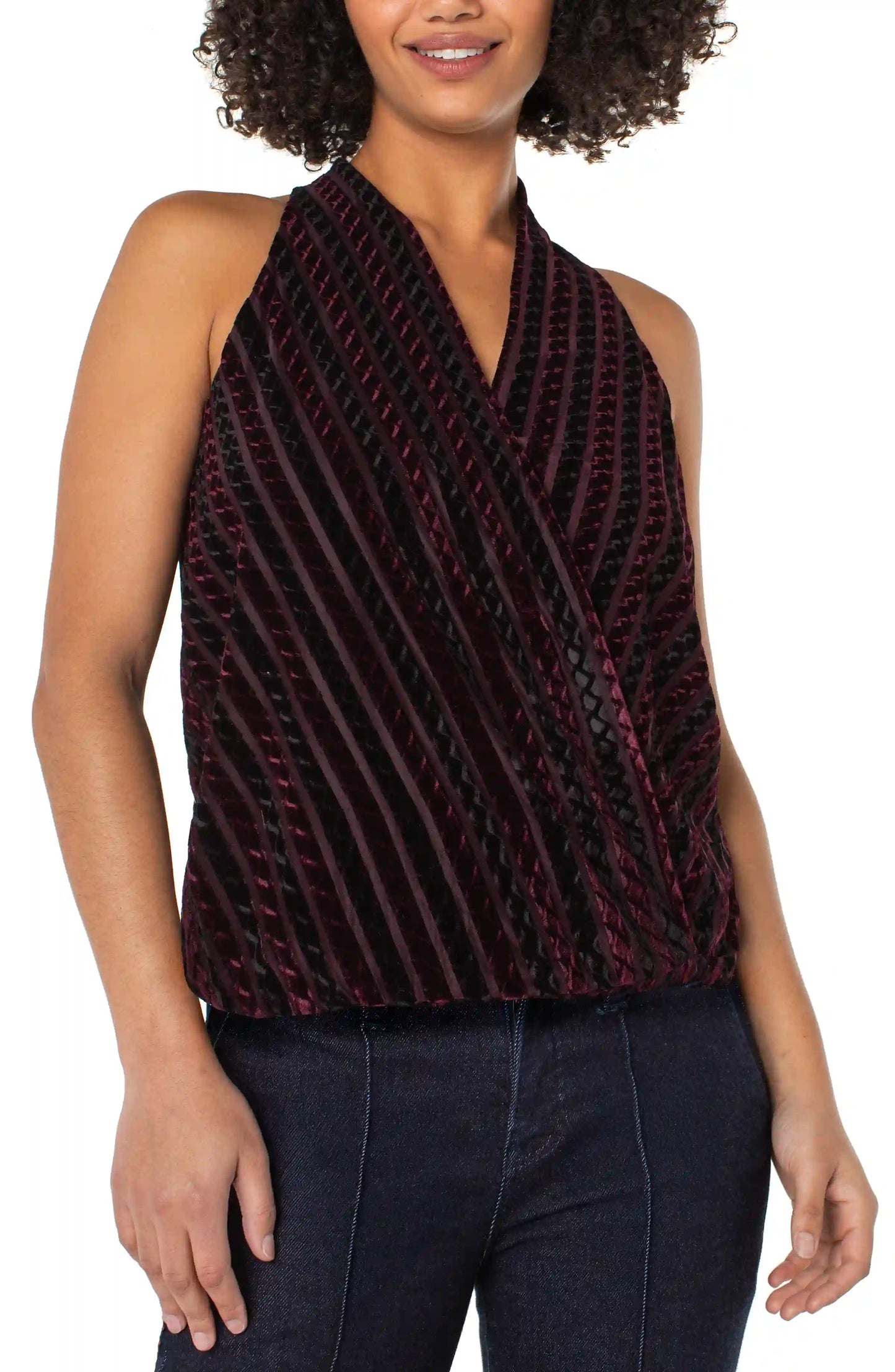 Liverpool - Sleeveless Crossover Knit Top